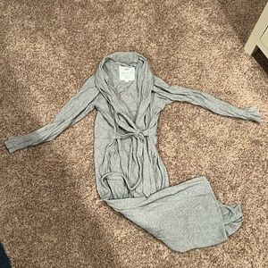 Monica + Andy Midi length organic cotton waffle robe